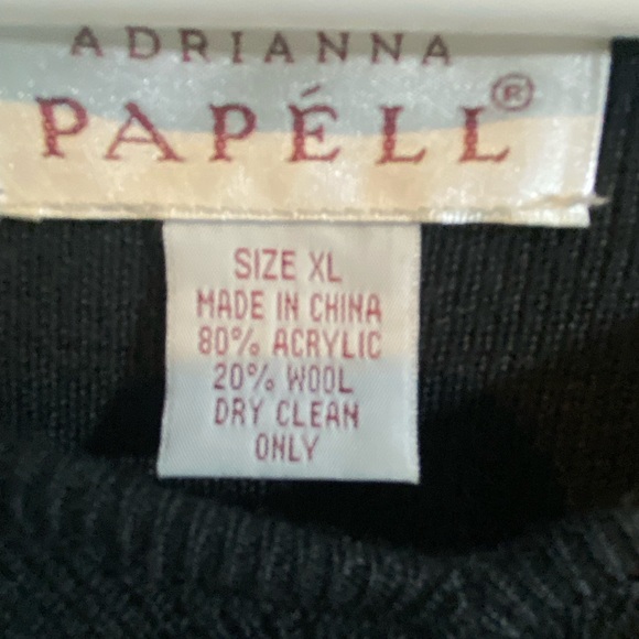 Adrianna Patell 2 Piece Black Sweater Dress - Picture 8 of 9